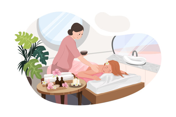 M123_Massage Service Illustrations