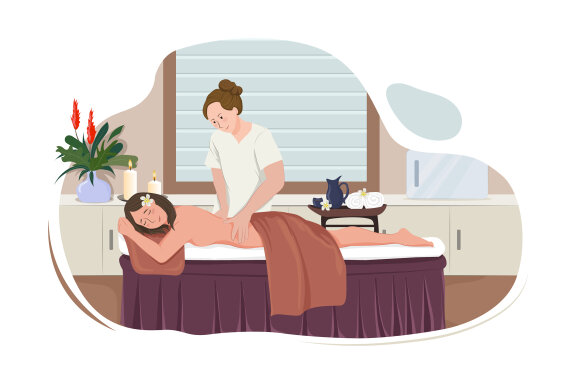 M123_Massage Service Illustrations