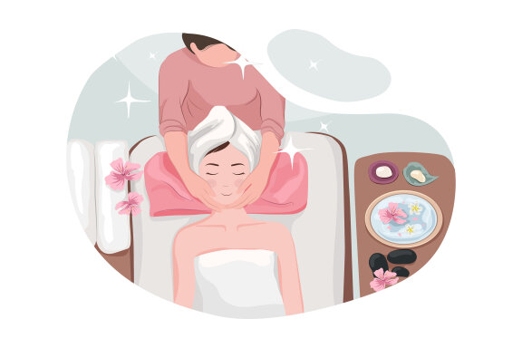 M123_Massage Service Illustrations