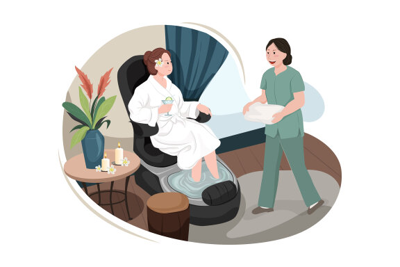 M123_Massage Service Illustrations