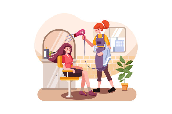 M116_Beauty Salon Illustrations
