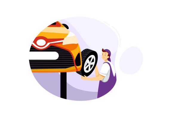 M115_Car Repair Illustrations