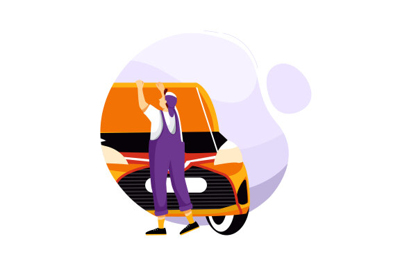 M115_Car Repair Illustrations