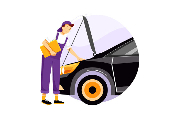 M115_Car Repair Illustrations