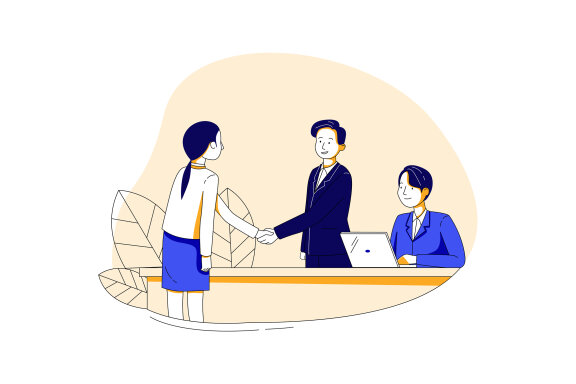 M110_Job Interview Illustrations