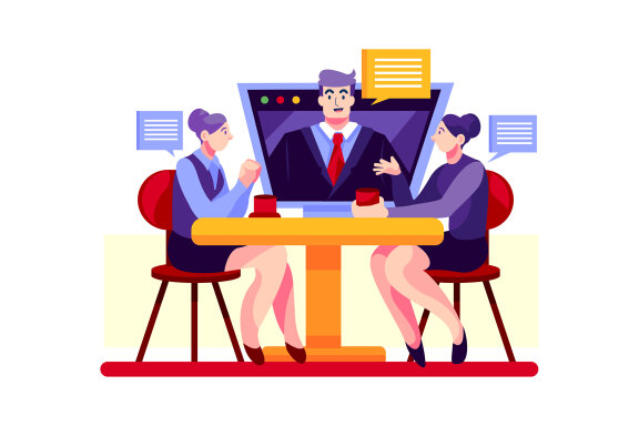 M107_Online Meeting Illustrations