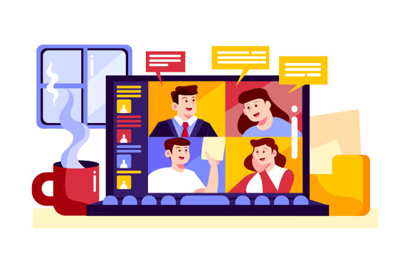 M107_Online Meeting Illustrations