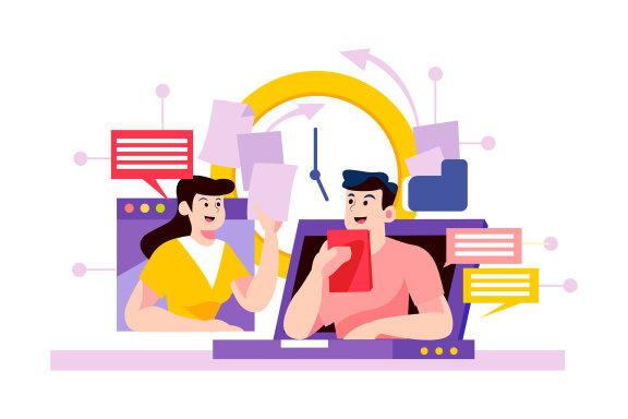 M107_Online Meeting Illustrations