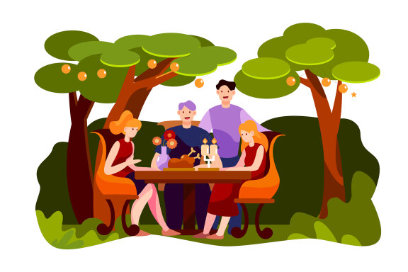 M101_Outdoor Party Illustrations