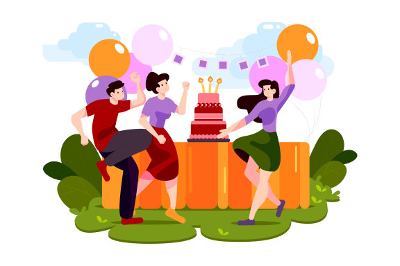 M101_Outdoor Party Illustrations