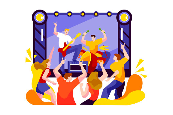 M101_Outdoor Party Illustrations