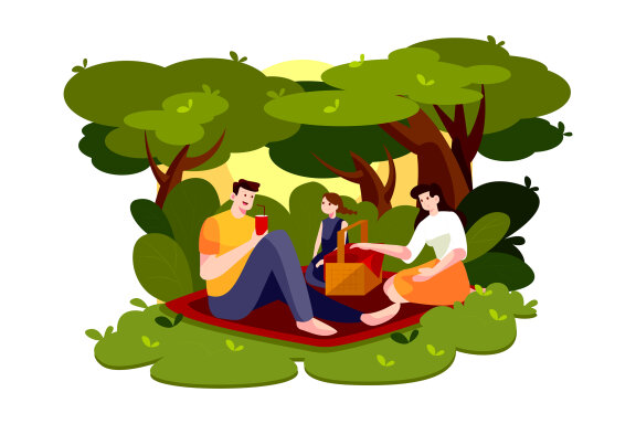 M101_Outdoor Party Illustrations