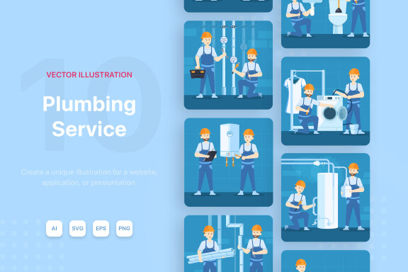 M84_Plumbing Service Illustrations