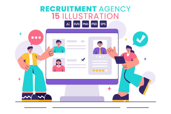 15 Recruitment Agency Illustration