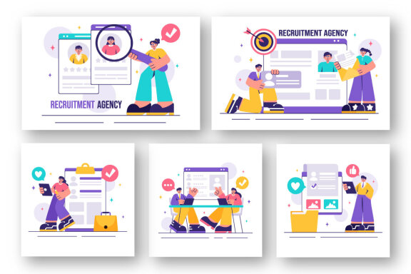 15 Recruitment Agency Illustration