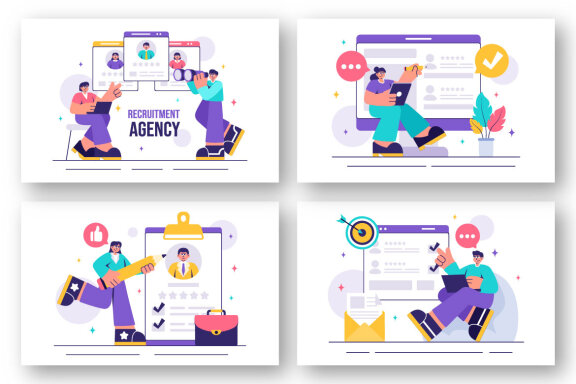15 Recruitment Agency Illustration