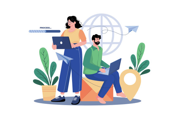 M738_Email Service Illustration Pack 2