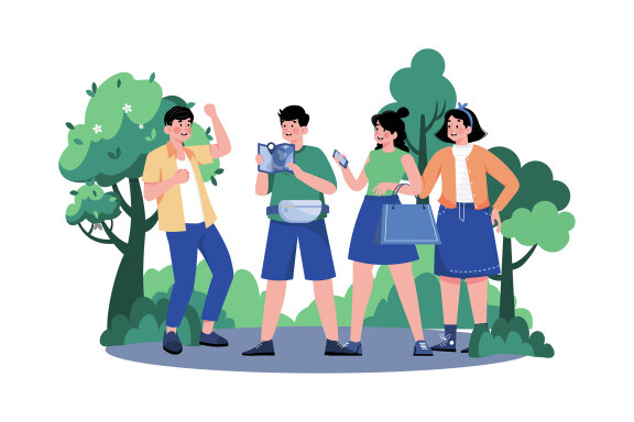 M736_ Social Network Illustration Pack