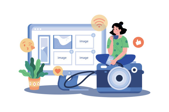 M736_ Social Network Illustration Pack