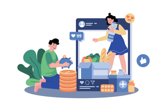 M736_ Social Network Illustration Pack