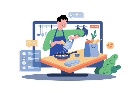 M736_ Social Network Illustration Pack