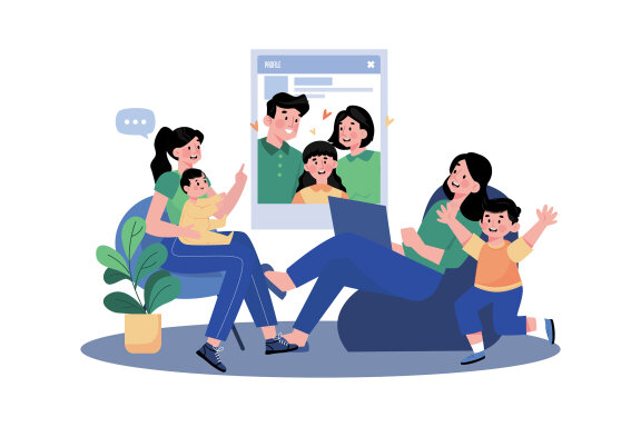 M736_ Social Network Illustration Pack