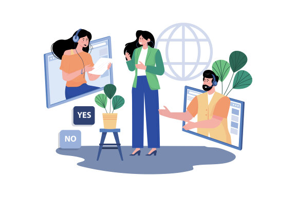 M733_Customer Support Illustration Pack 1