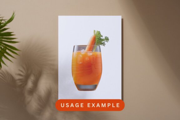 collection carrot juice ice transparent background