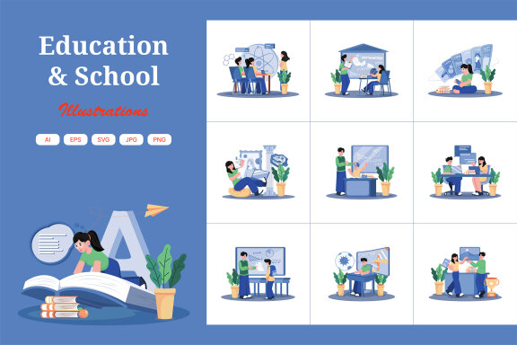 M721_Education Illustration Pack 1