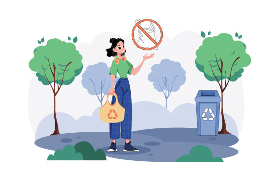 M707_Green Living FREE Illustration Pack