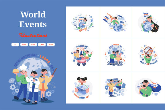M706_World Events Illustration Pack