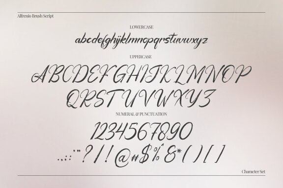 Alfrenio | Handwritten Brush Script