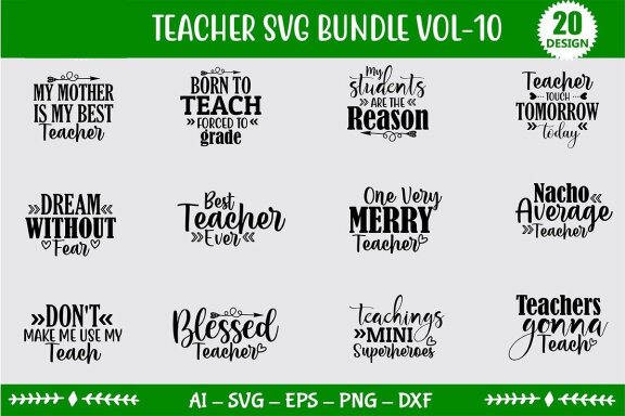 Teacher SVG Bundle 