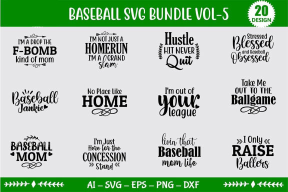 Baseball SVG Bundle