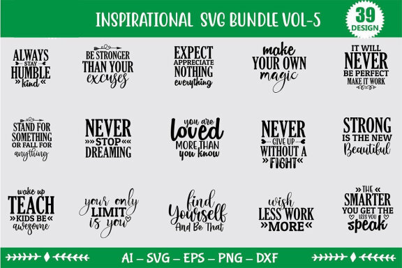Inspirational SVG Bundle