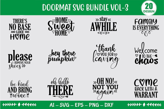 Doormat SVG Bundle