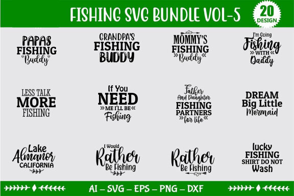 Fishing SVG Bundle
