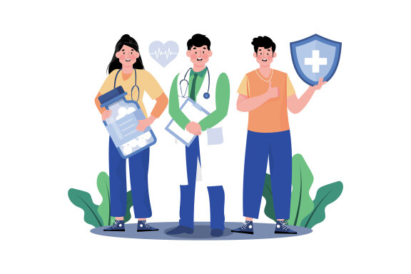 M699_Medical And Healthcare Illustration Pack 1