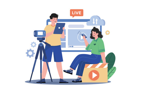 M698_Video Streaming Illustration Pack 1