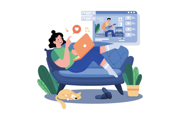 M698_Video Streaming Illustration Pack 2