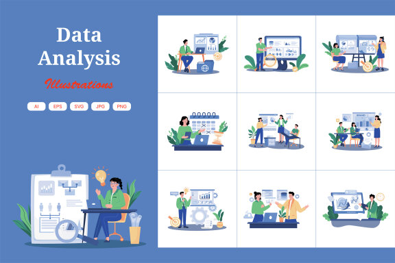 M695_Data Analysis Illustration Pack