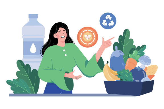 M693_Green Living Illustration Pack