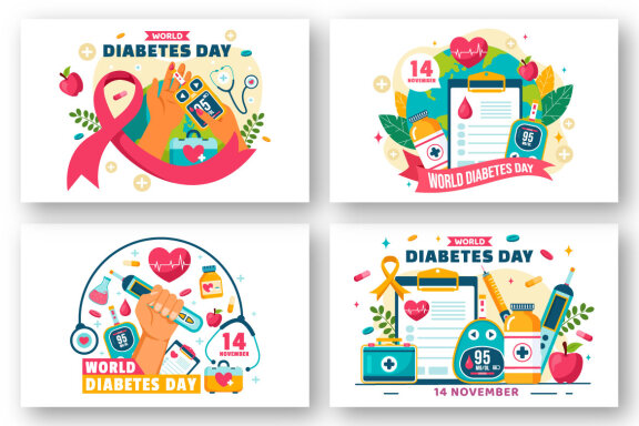 13 World Diabetes Day Illustration