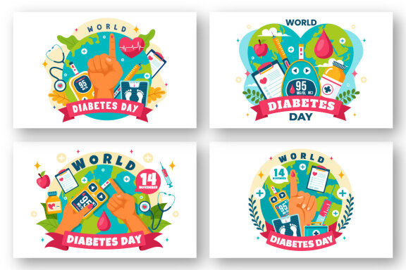 13 World Diabetes Day Illustration