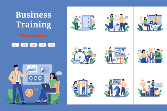 M685_Business Training Illustration Pack 1
