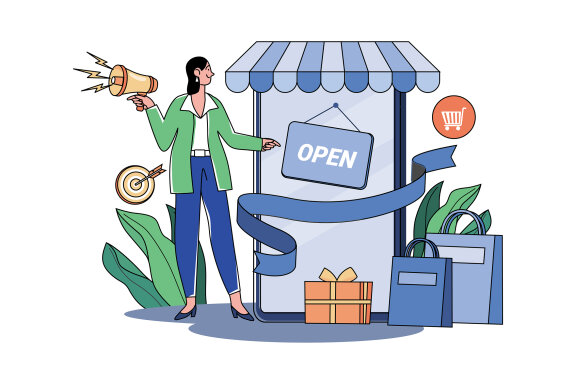 M675_Digital Marketing Illustration Pack 2