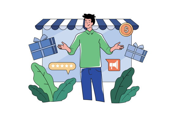 M675_Digital Marketing Illustration Pack 2