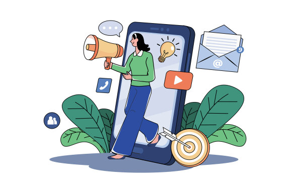 M675_Digital Marketing Illustration Pack 2