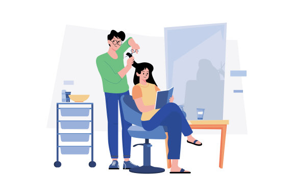 M669_Beauty Salon & Spa Illustration Pack