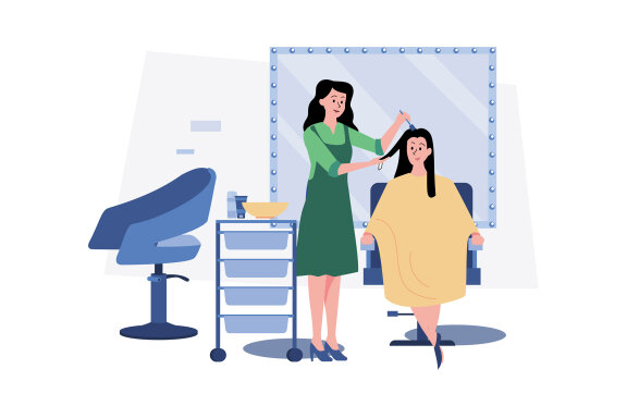 M669_Beauty Salon & Spa Illustration Pack